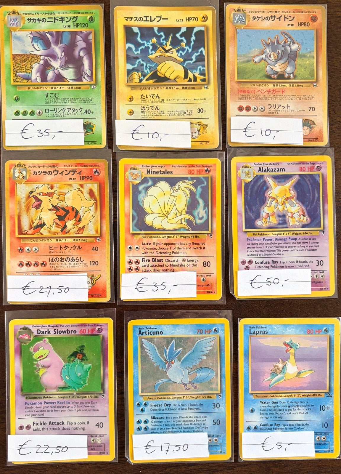 Vintage Pokemon kaarten | oude WOTC holo verzameling, Hobby en Vrije tijd, Verzamelkaartspellen | Pokémon, Verzenden, Zo goed als nieuw