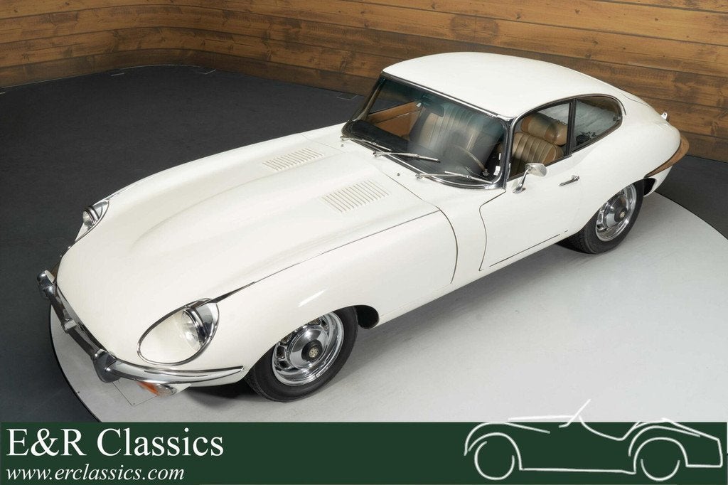 Jaguar E-Type Series 2 Coupe | 1969, Auto's, Oldtimers, Bedrijf, Te koop, Lederen bekleding, Jaguar, Benzine, Coupé, Handgeschakeld
