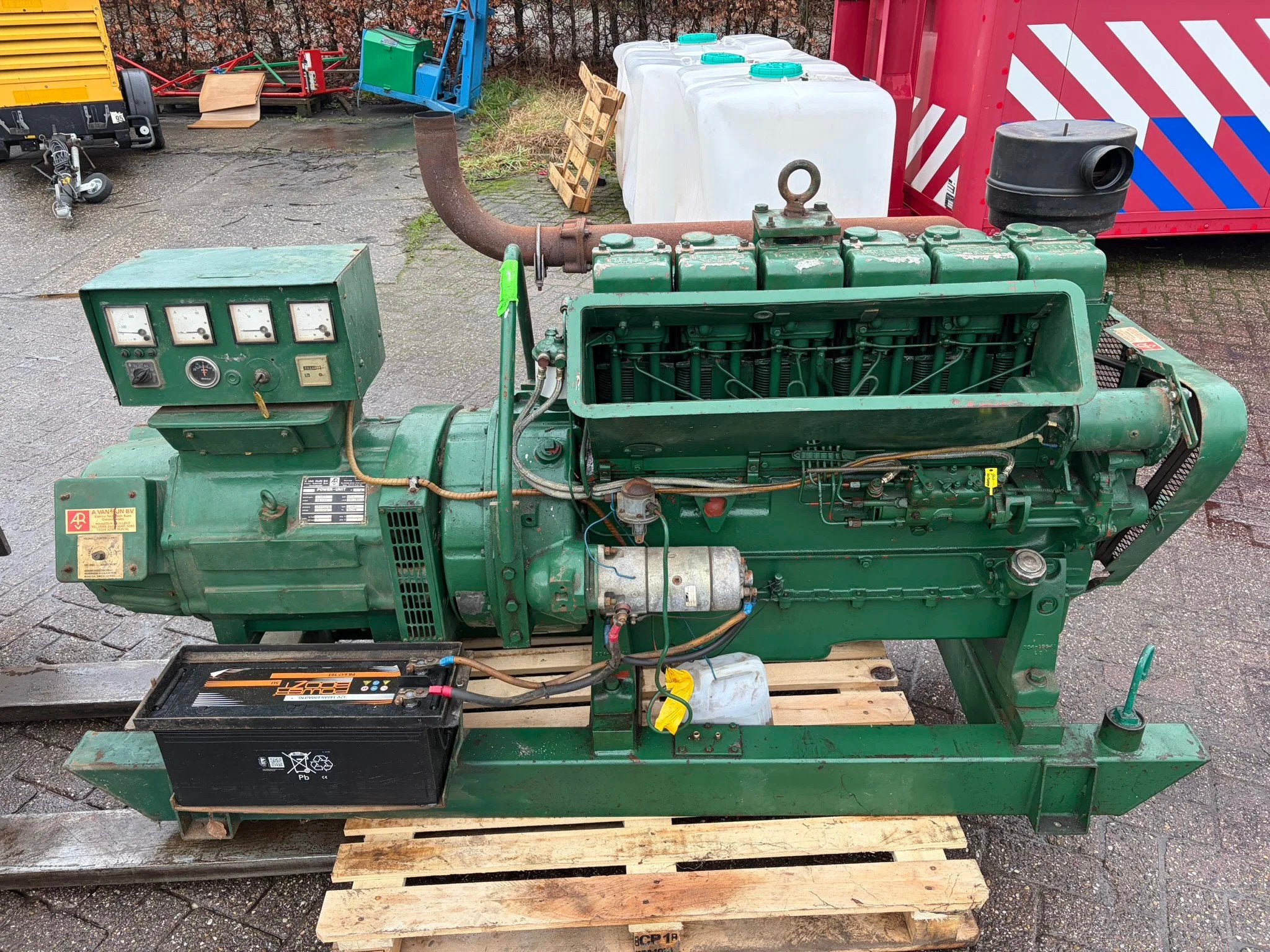 Lister Petter HR6 60 KVA aggregaat generatorset
