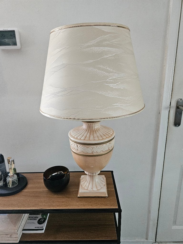 Klassieke Schemerlamp, Huis en Inrichting, Lampen | Tafellampen, Ophalen, Keramiek, E27 (groot), Zo goed als nieuw