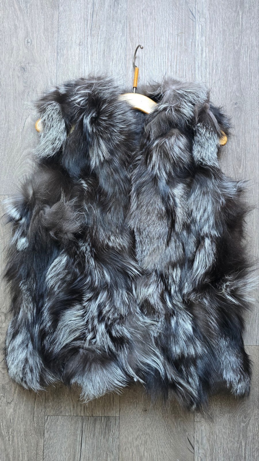 Luxe bonten gilet - Zilvervos, Kleding | Dames, Maat 38/40 (M), Verzenden, Grijs, Onbekend