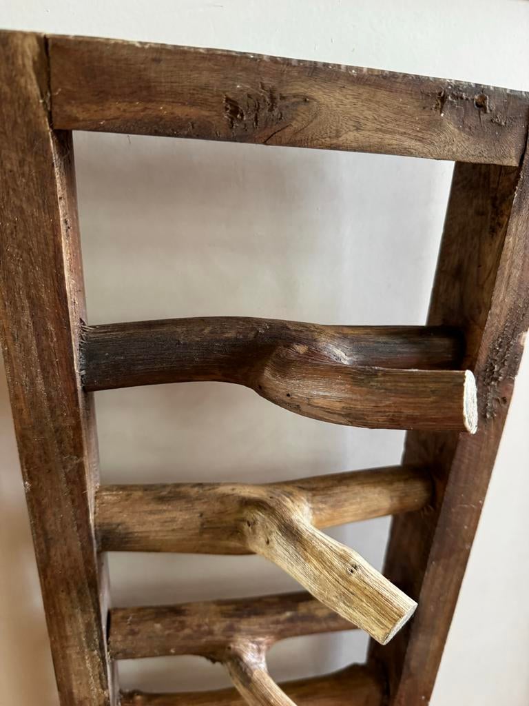 Decoratieve teak houten kapstok met takken, Huis en Inrichting, Woonaccessoires | Overige, Hout, Gebruikt, Ophalen of Verzenden