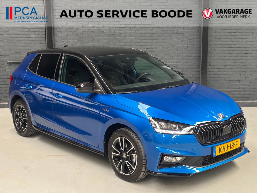 Skoda Fabia 1.0 TSI (116pk) Monte Carlo automaat - stoelverw, Auto's, Skoda, Stof, Euro 6, Blauw, 116 pk