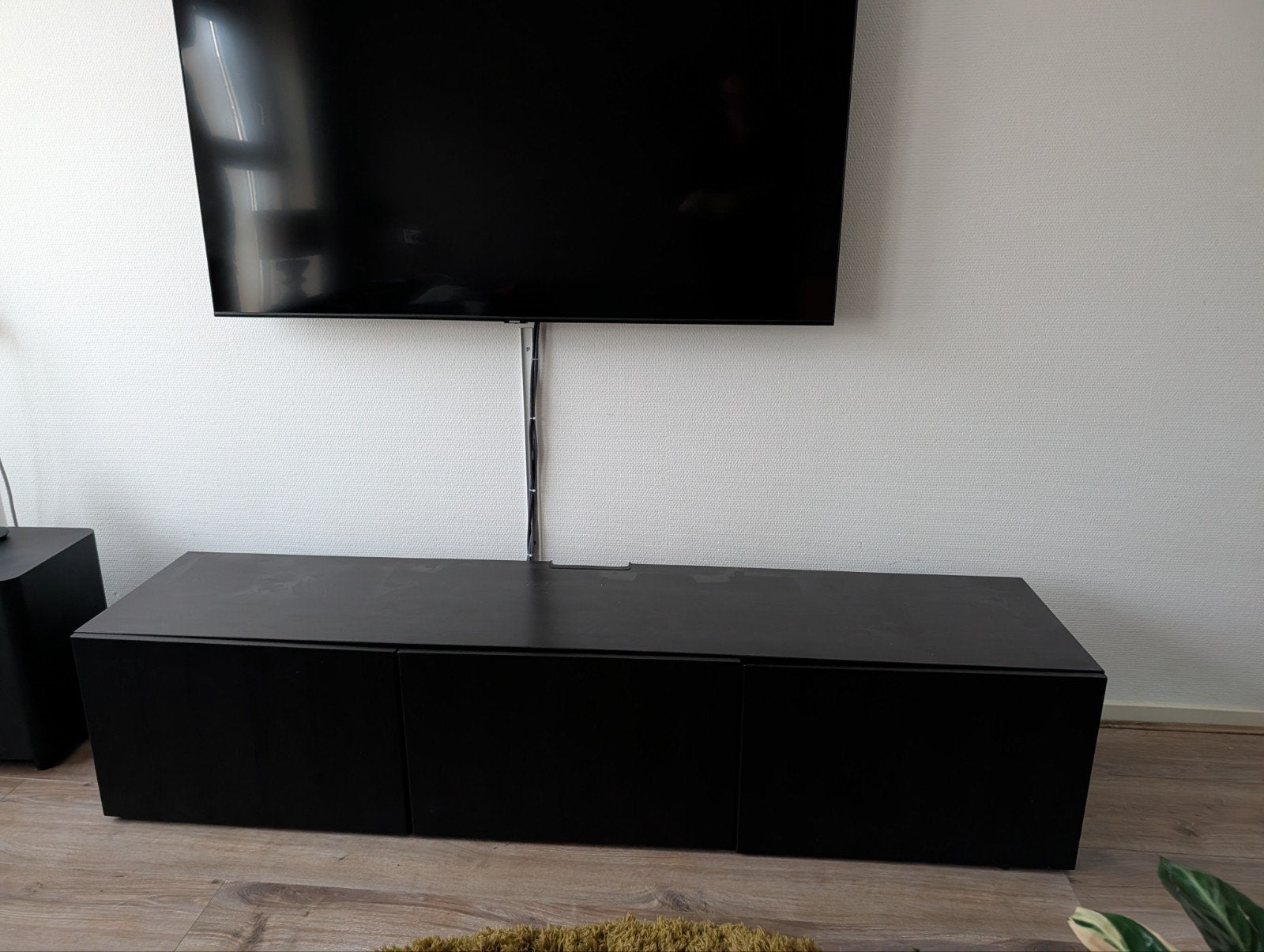IKEA Besta TV meubel - Zwartbruin, Ophalen, Gebruikt, 150 tot 200 cm, Minder dan 100 cm