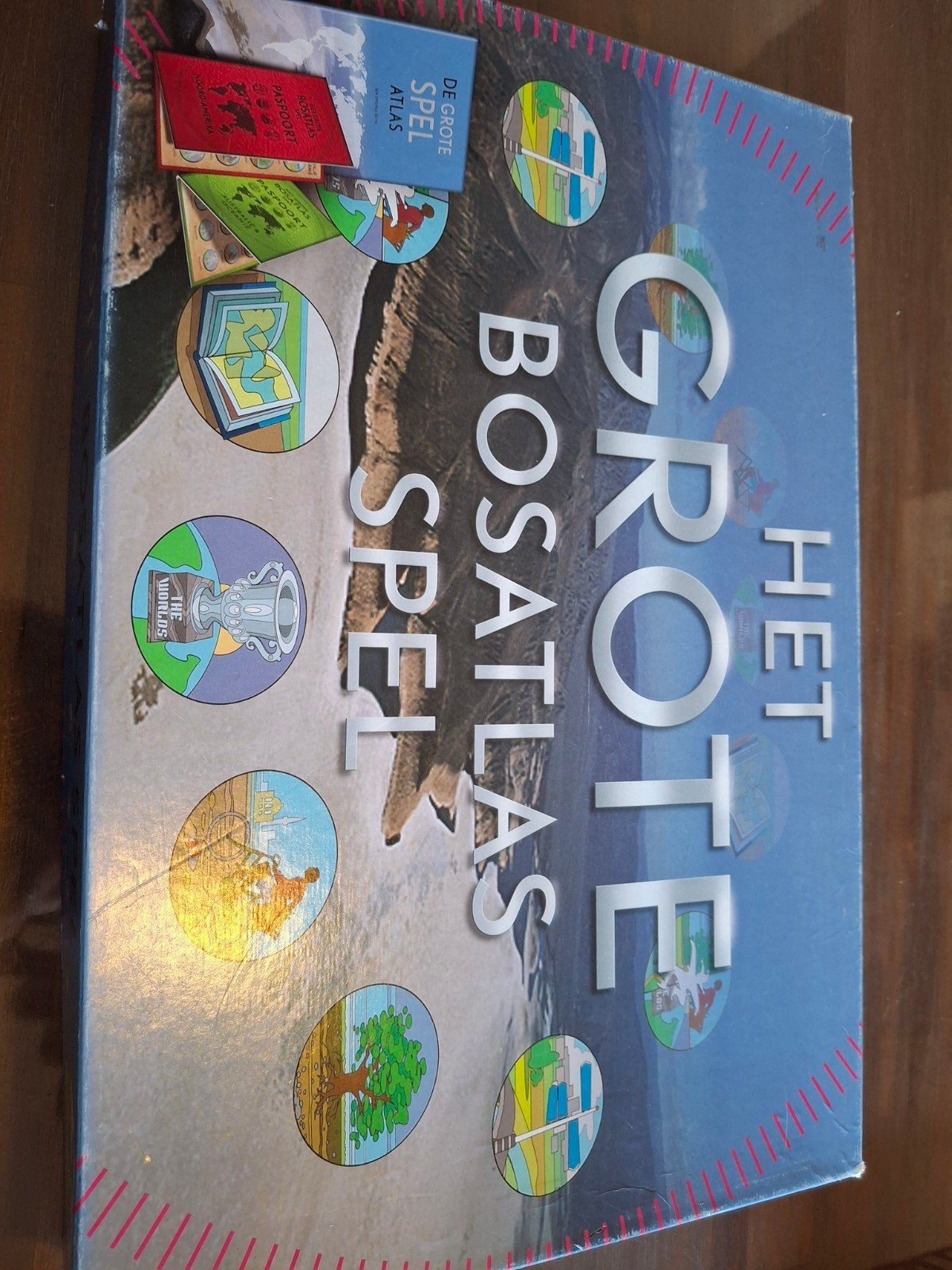 Het Grote Bosatlas Spel - Educatief Bordspel, Drie of vier spelers, Ophalen of Verzenden, Gebruikt, Noordhoff Uitgevers