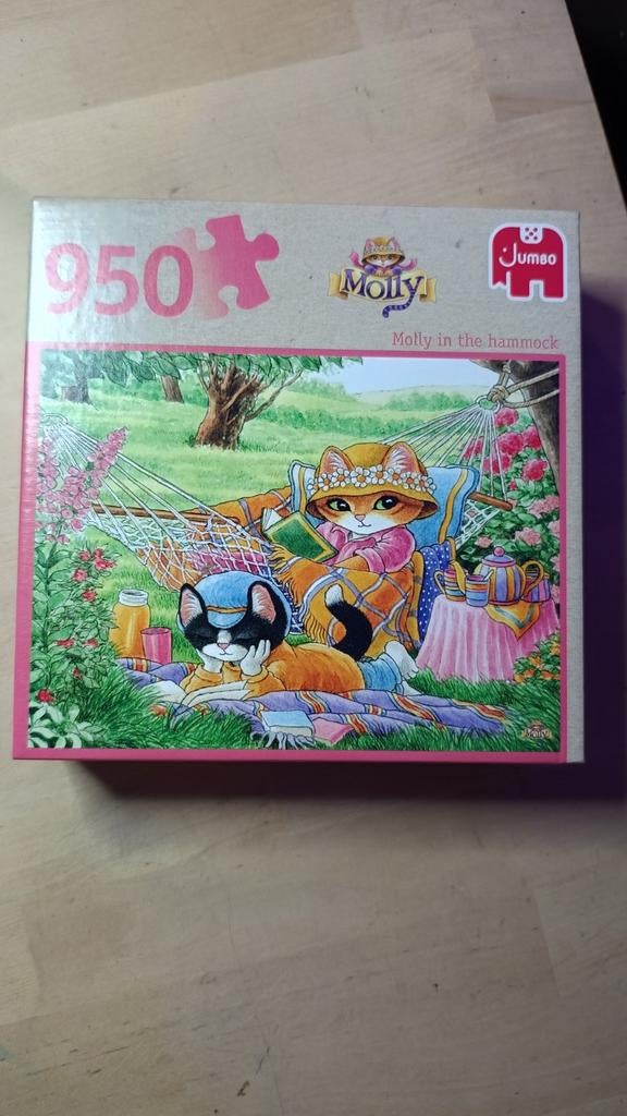 Molly de kat puzzel 950 stukjes, Ophalen of Verzenden, Zo goed als nieuw