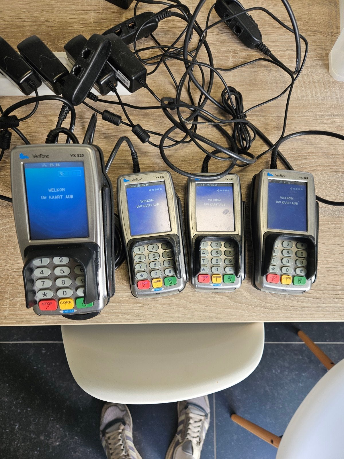 4x Pinapparaat Verifone VX820, Ophalen, Gebruikt