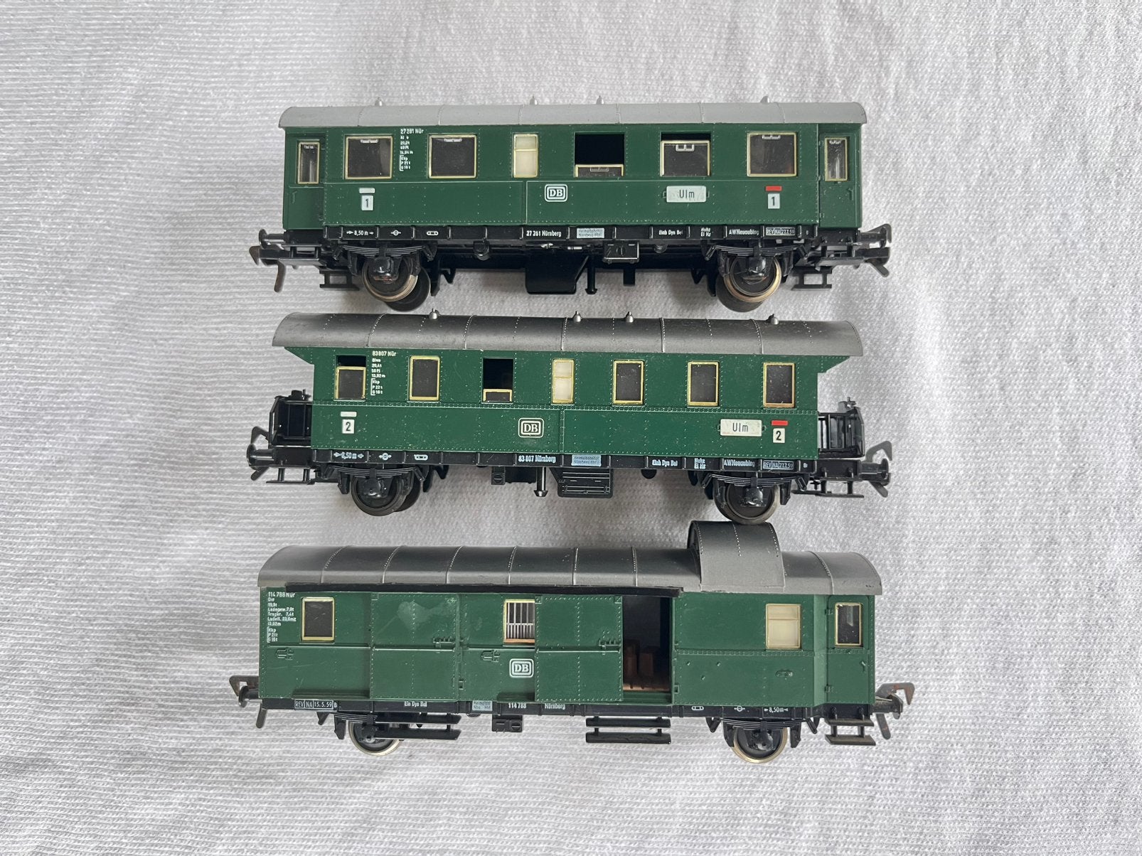 Fleischmann set DB donderbussen H0, Gebruikt, Gelijkstroom, Fleischmann, Wagon