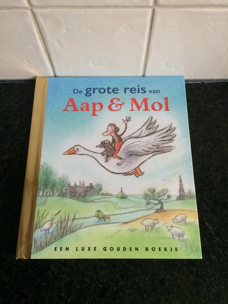 Gitte Spee - gouden boekje De grote reis van Aap & Mol, Boeken, Gitte Spee, Jongen of Meisje, Zo goed als nieuw, Gouden boekje
