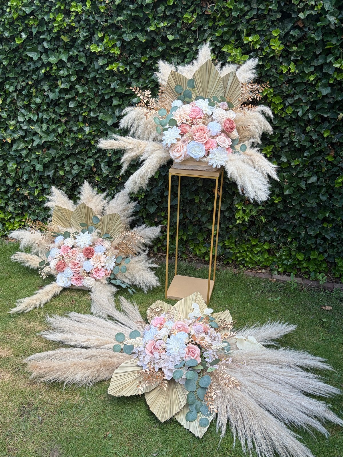 Pampa's bruiloft decoratie - Boheemse stijl bloemstukken, Ophalen, Meerkleurig, Boho, Zo goed als nieuw