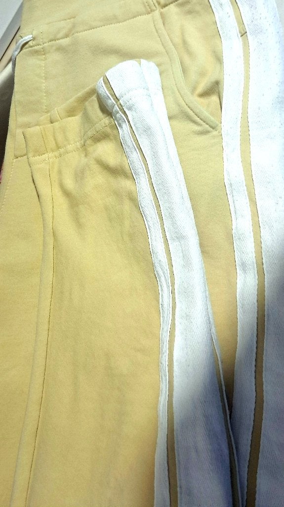 SYLVER 💎zacht geel sweatpants mt 38, Maat 38/40 (M), Sylver, Verzenden, Geel