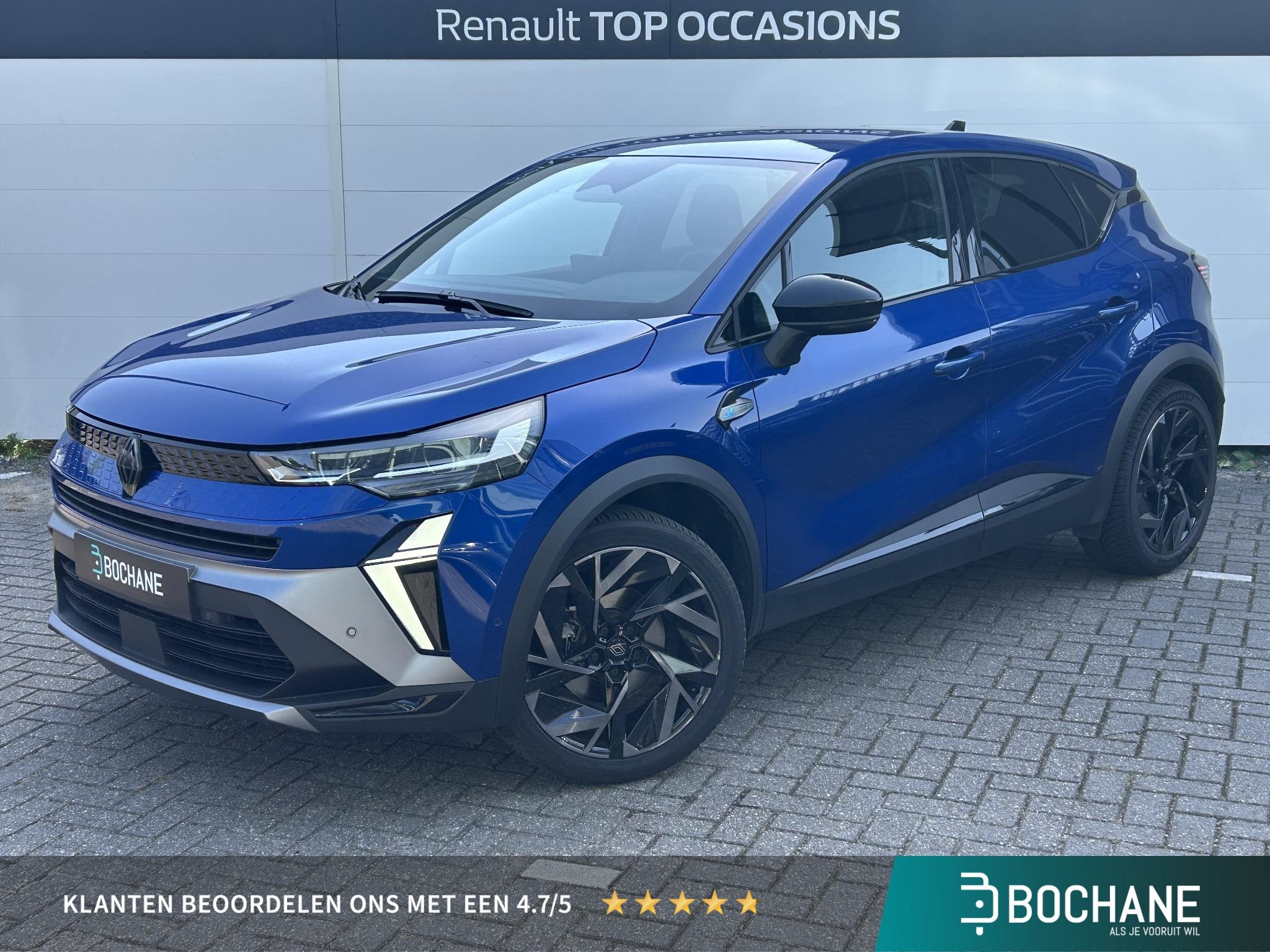 Renault Captur 1.6 E-Tech full hybrid 145 esprit Alpine | Go, Auto's, Renault, 1345 kg, Gebruikt, Met garantie (alle), Blauw