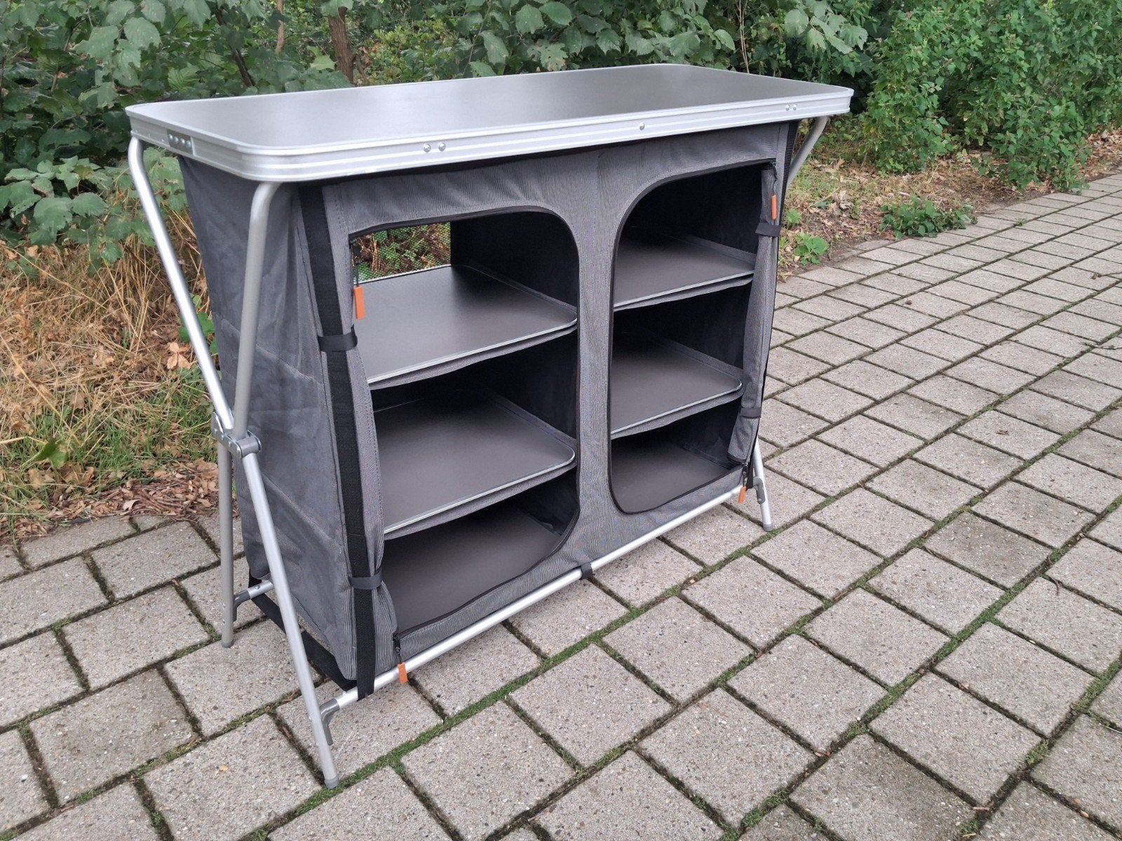 Campingkast Obelink Turin Quick - grey, Caravans en Kamperen, Kampeermeubelen, Ophalen, Zo goed als nieuw, Campingkast