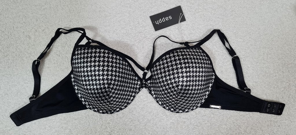 Sapph Push-up beugel BH 70E Zwart/Zilver (463), Sapph, Ophalen of Verzenden, Overige kleuren, BH