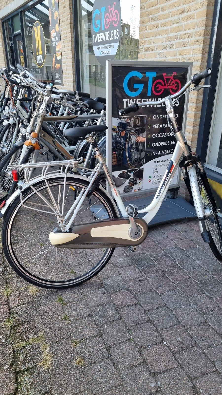 te koop Gazelle orange plus damsfiets, Fietsen en Brommers, Fietsen | Dames | Damesfietsen, Ophalen, 53 tot 56 cm, Versnellingen