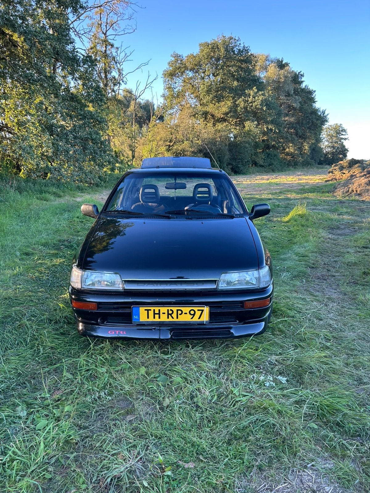 Daihatsu Charade 1.0 Gtti 1987 Zwart, Auto's, Daihatsu, Voorwielaandrijving, 400 kg, 100 pk, Zwart