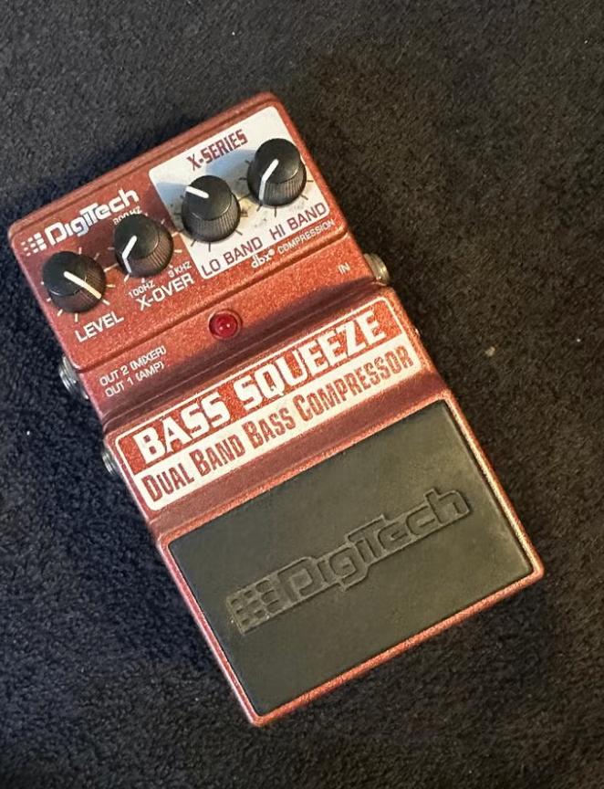 Digitech Bass Squeeze – Dual Band Bass Compressor (X-Series), Muziek en Instrumenten, Effecten, Verzenden, Gebruikt, Compressor