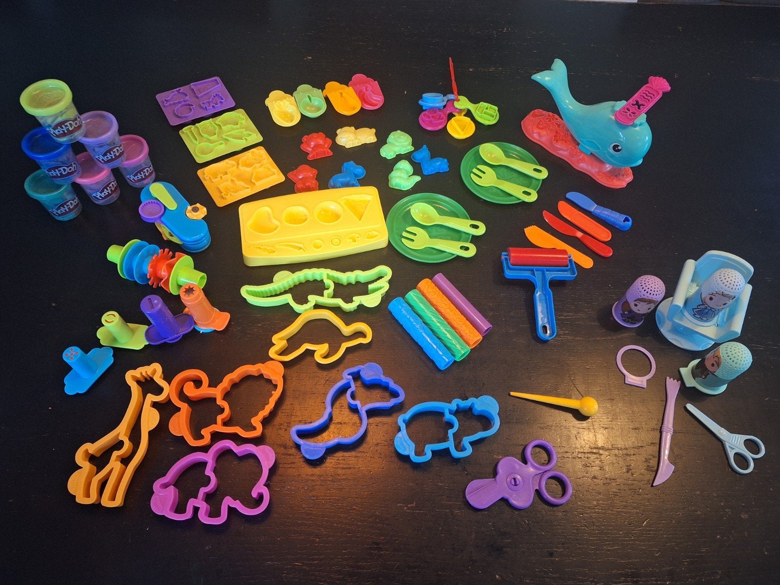 Grote Play-Doh set met veel accessoires en klei, Kinderen en Baby's, Ophalen of Verzenden, Gebruikt, Knutselen