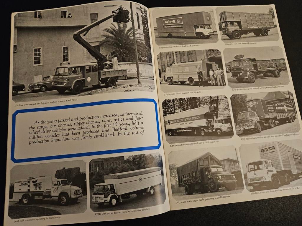 Brochure Bedford 1970 UK, Ophalen of Verzenden, Zo goed als nieuw, Overige merken