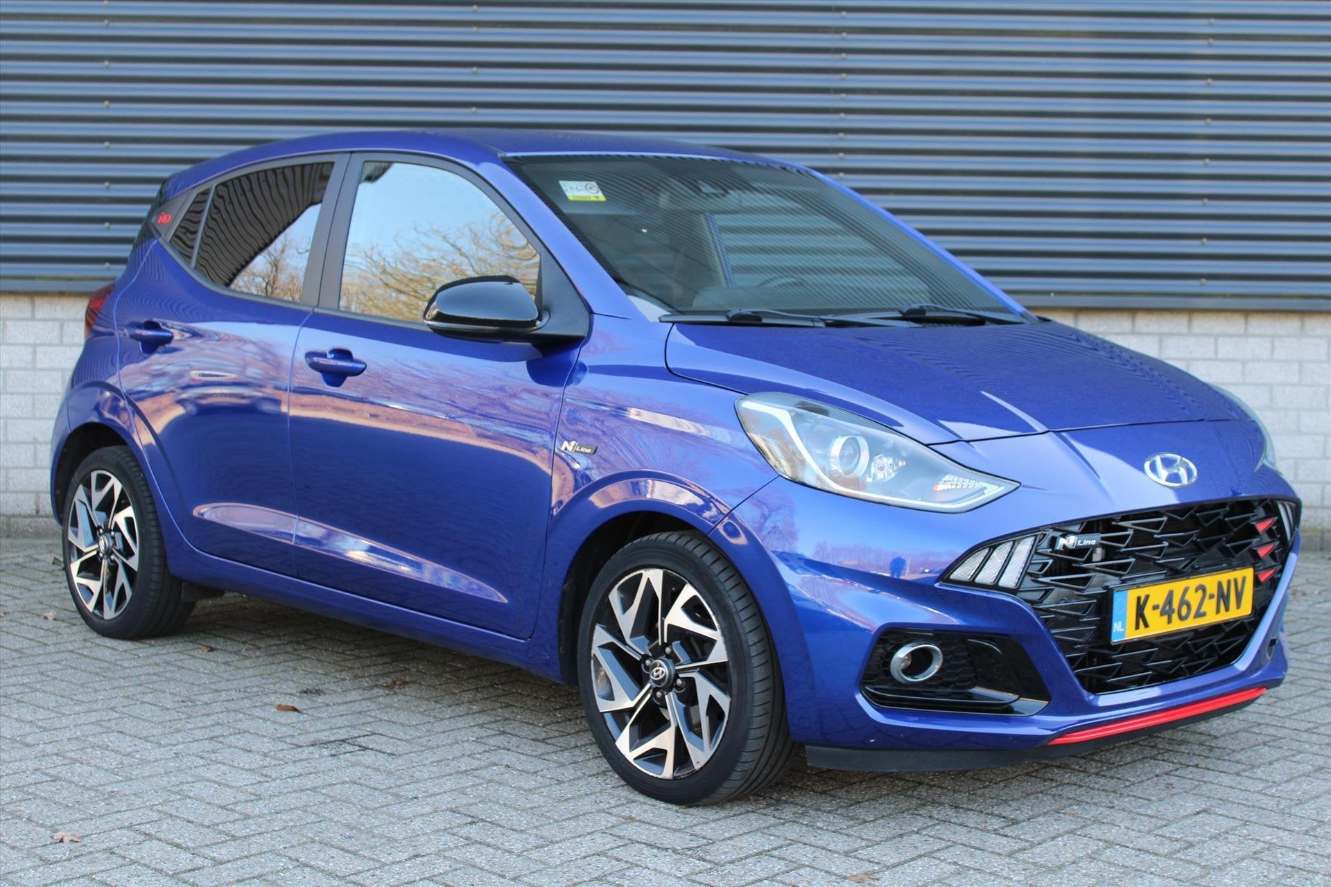 Hyundai i10 1.0i 100pk N-Line | Achteruitrijcamera | Stoelve, Voorwielaandrijving, Stof, Euro 6, Blauw