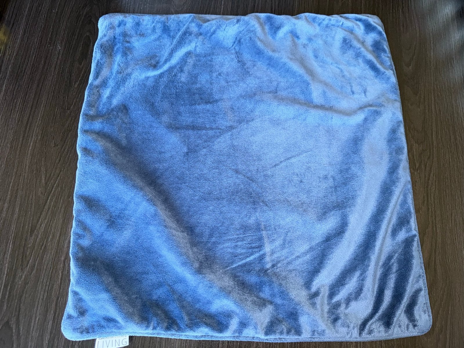 Blauw sierkussen van Scandinavian Sleeping & Living, Huis en Inrichting, Overige merken, Blauw, Vierkant, Ophalen of Verzenden