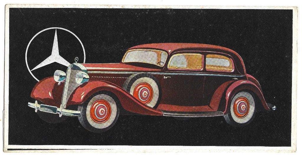 Mercedes Benz 230 folder auto 1938 (MB11), Verzenden, Zo goed als nieuw, Mercedes