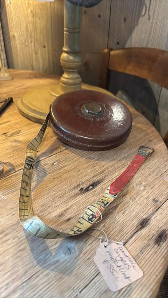 Antiek engels meetlint, Antiek en Kunst, Ophalen of Verzenden