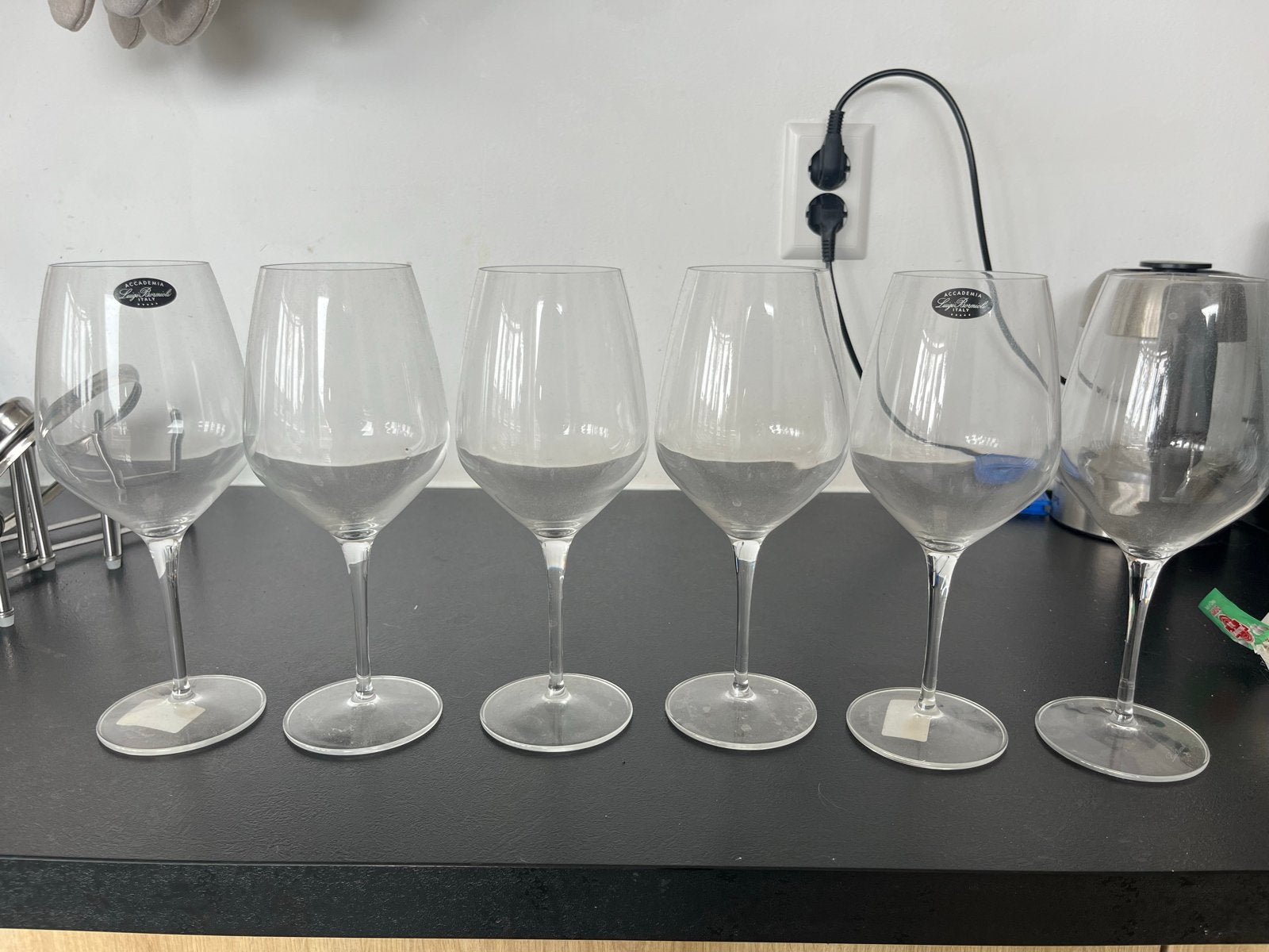 Set van 6 Accademia Luigi Bormioli wijnglazen, Ophalen, Nieuw