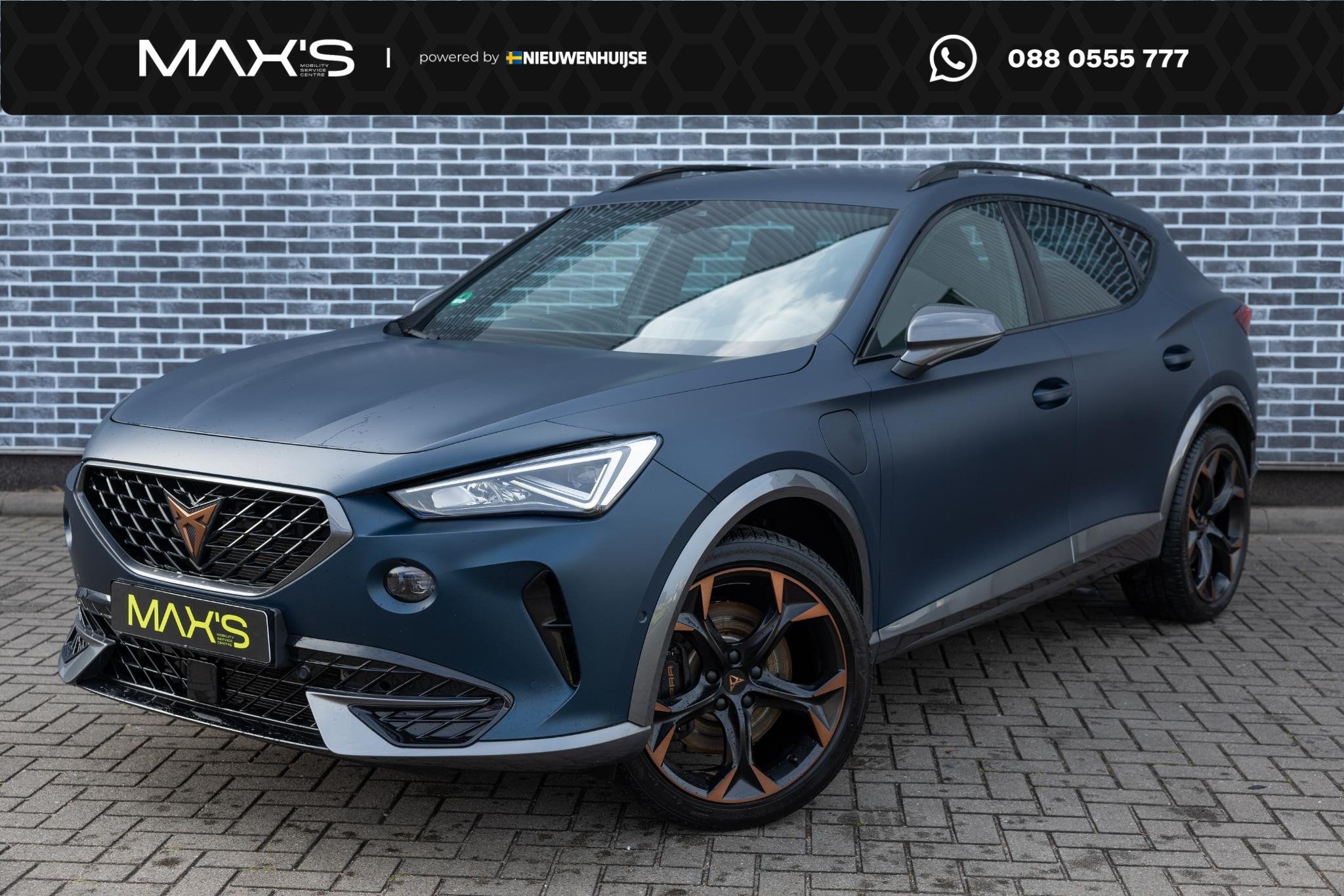 CUPRA Formentor 1.4 e-Hybrid VZ Performance | Matte Lak | Ac, Stof, Gebruikt, Blauw, Plug-in hybride
