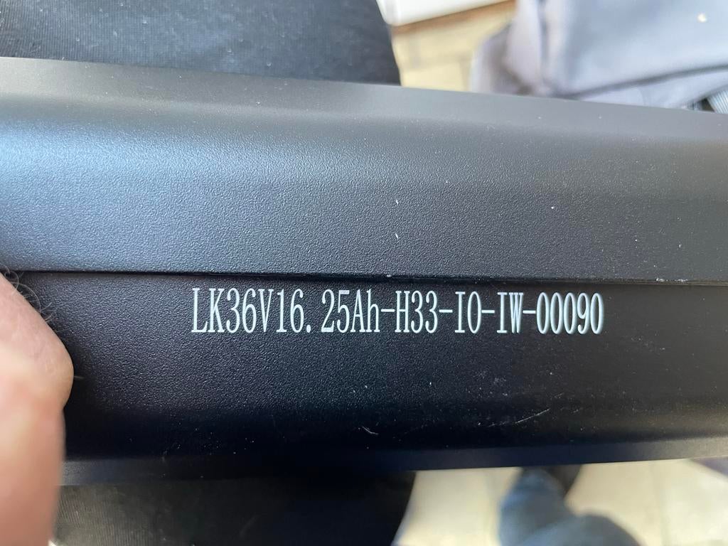 Defecte Puch N7 fietsaccu (frame-inbouw) LK36V16, Ophalen of Verzenden, Gebruikt