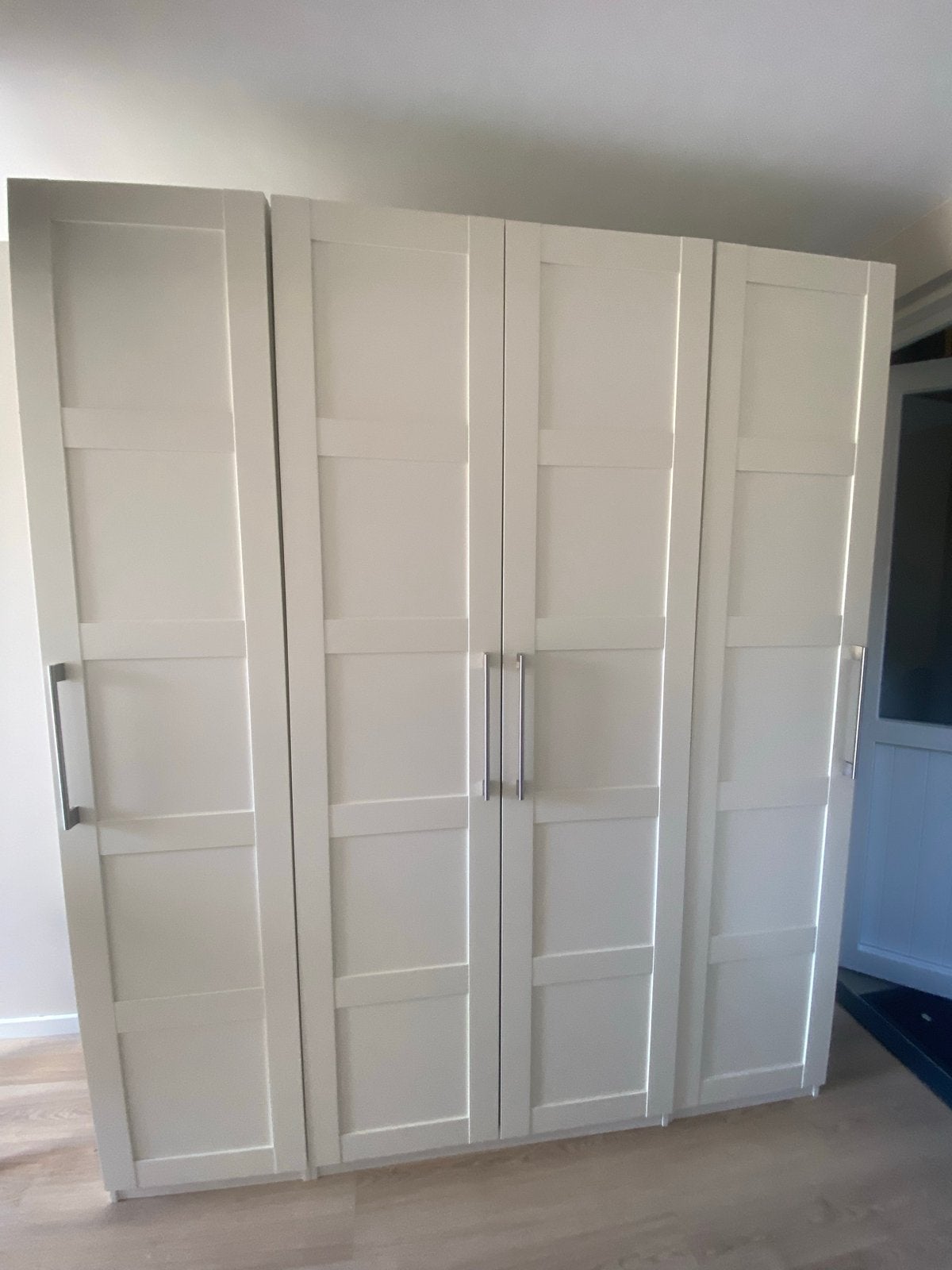 Witte IKEA pax kledingkast met planken en lade, Ophalen of Verzenden, Zo goed als nieuw