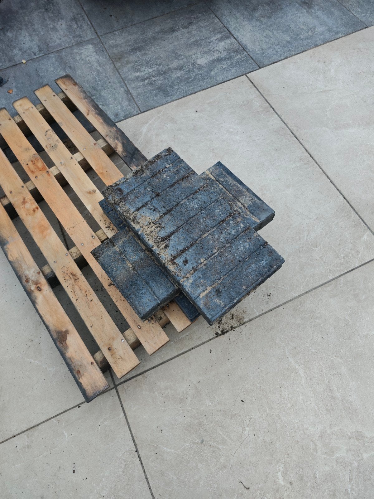 Betonnen borderstenen voor tuin of terras, Gebruikt, Ophalen of Verzenden, Minder dan 25 cm, Border