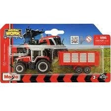 Maisto: Mini Work Machines: Massey Ferguson 8S.265 met Trail, ., Nieuw, Ophalen of Verzenden, .