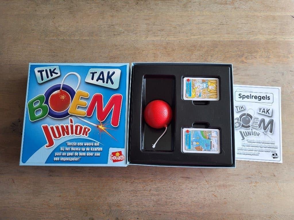 Tik Tak Boem Junior - Leuk gezelschapsspel voor kinderen, Een of twee spelers, Ophalen of Verzenden, Zo goed als nieuw, Goliath