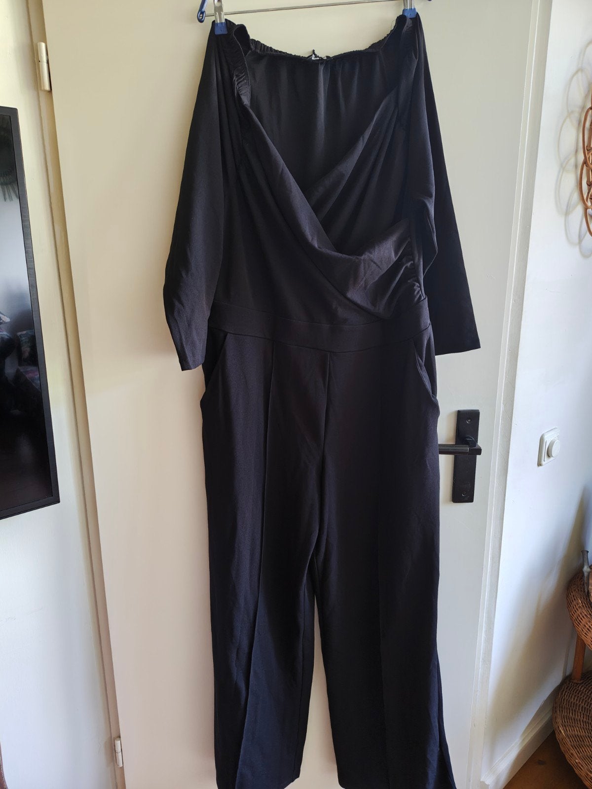 jumpsuit maat 48 zwart feest, Kleding | Dames, Ophalen of Verzenden, Nieuw, Maat 46/48 (XL) of groter, Zwart