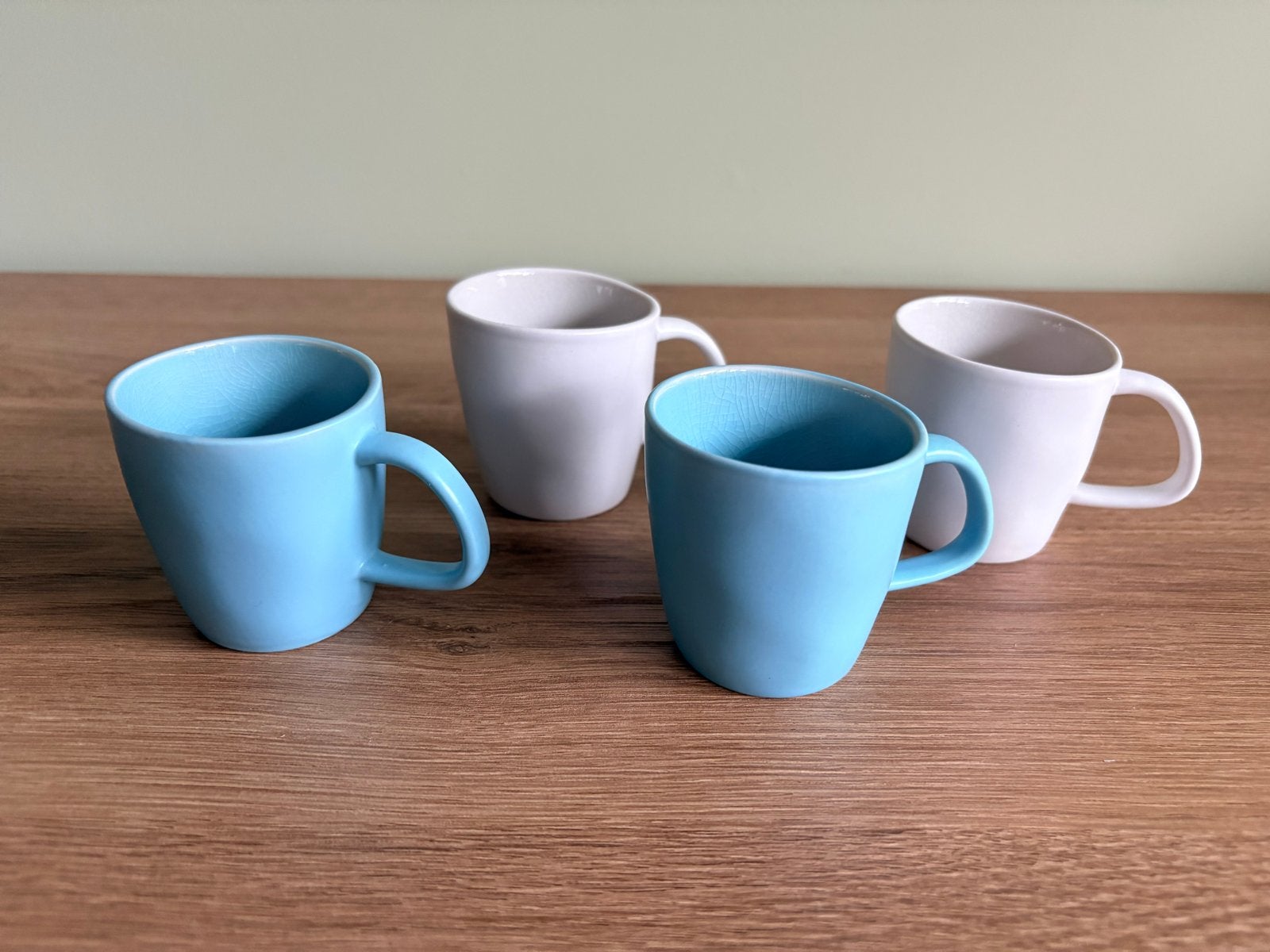 ASA Selection Espresso Mokken - Blauw & Wit (Set van 4), Ophalen, Overige merken, Keramiek, Mok