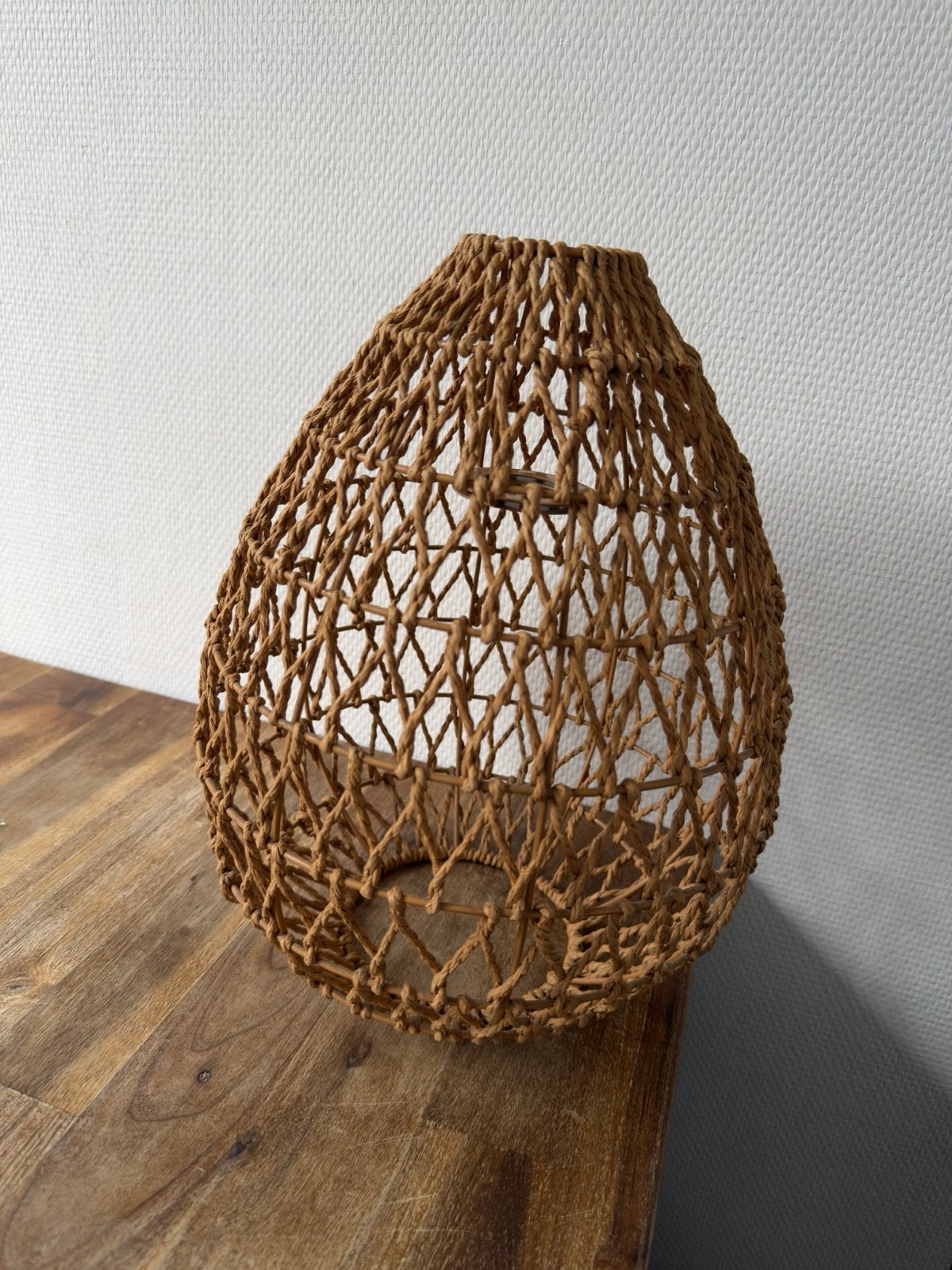 Rotan hanglamp Xenos - Bohemian stijl, Ophalen, Zo goed als nieuw, Natuurlijk materiaal