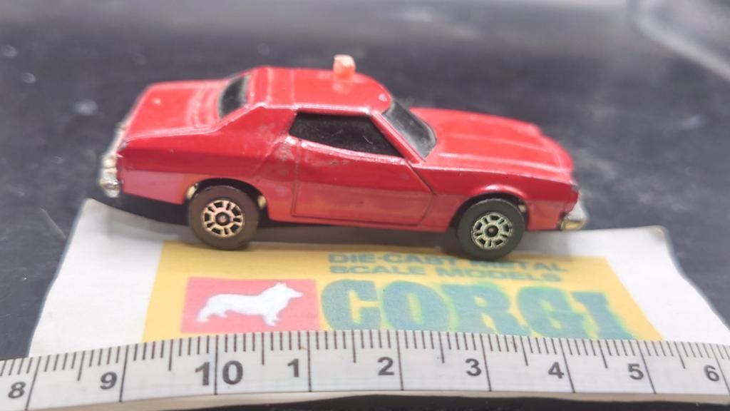 Corgi Juniors Ford Gran Torino - Rood Diecast Model, Hobby en Vrije tijd, Modelauto's | 1:87, Ophalen of Verzenden