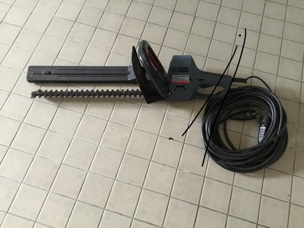 Elektrische heggenschaar Peugeot, Ophalen, Gebruikt, Elektrisch, Peugeot