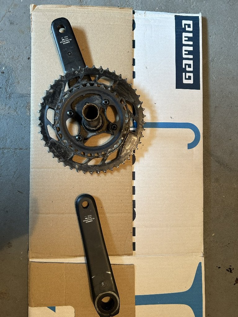 Shimano Crankstel, Fietsen en Brommers, Crankstel of Pedalen, Gebruikt, Ophalen of Verzenden, Gravelbike