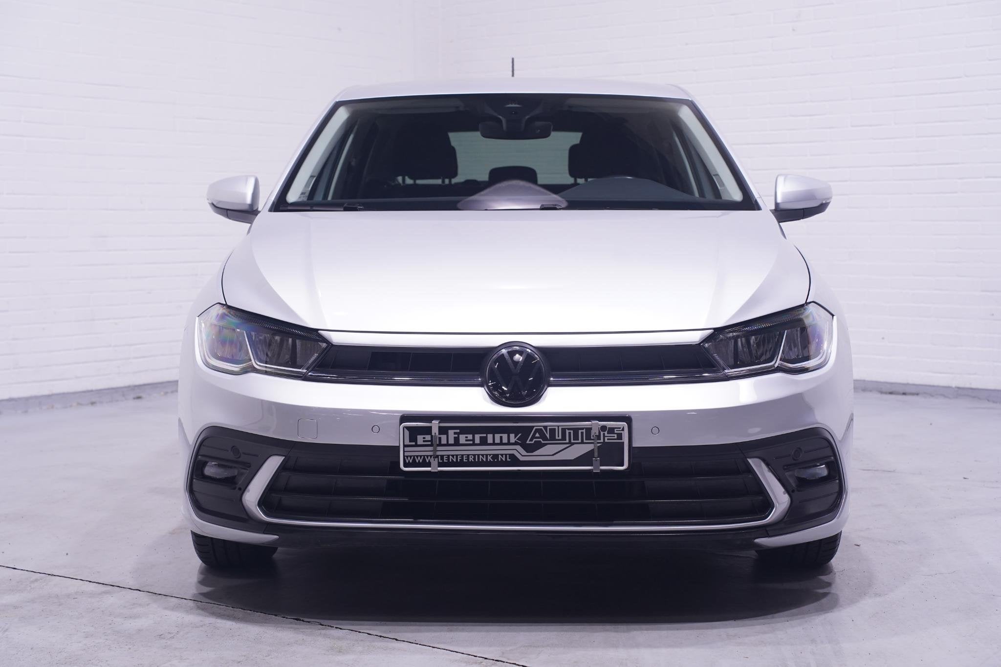Volkswagen Polo 1.0 TSI Life Navi Stoelverwarming Apple Carp, Auto's, Stof, Gebruikt, 1072 kg, Lichtsensor