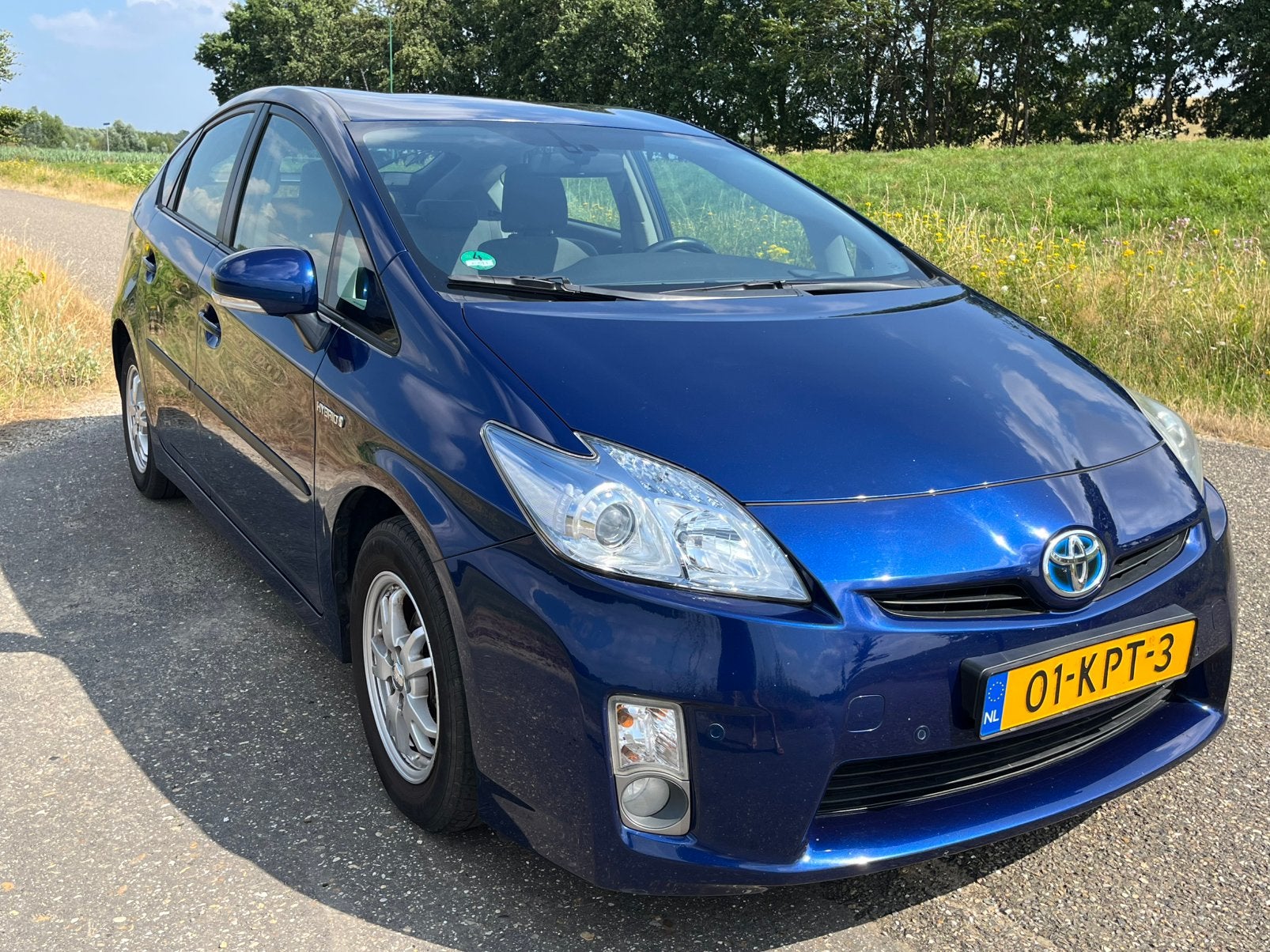 Toyota Prius 1.8 Full Hybrid 136PK Aut 2010 Blauw, 1345 kg, Stof, 4 cilinders, Origineel Nederlands
