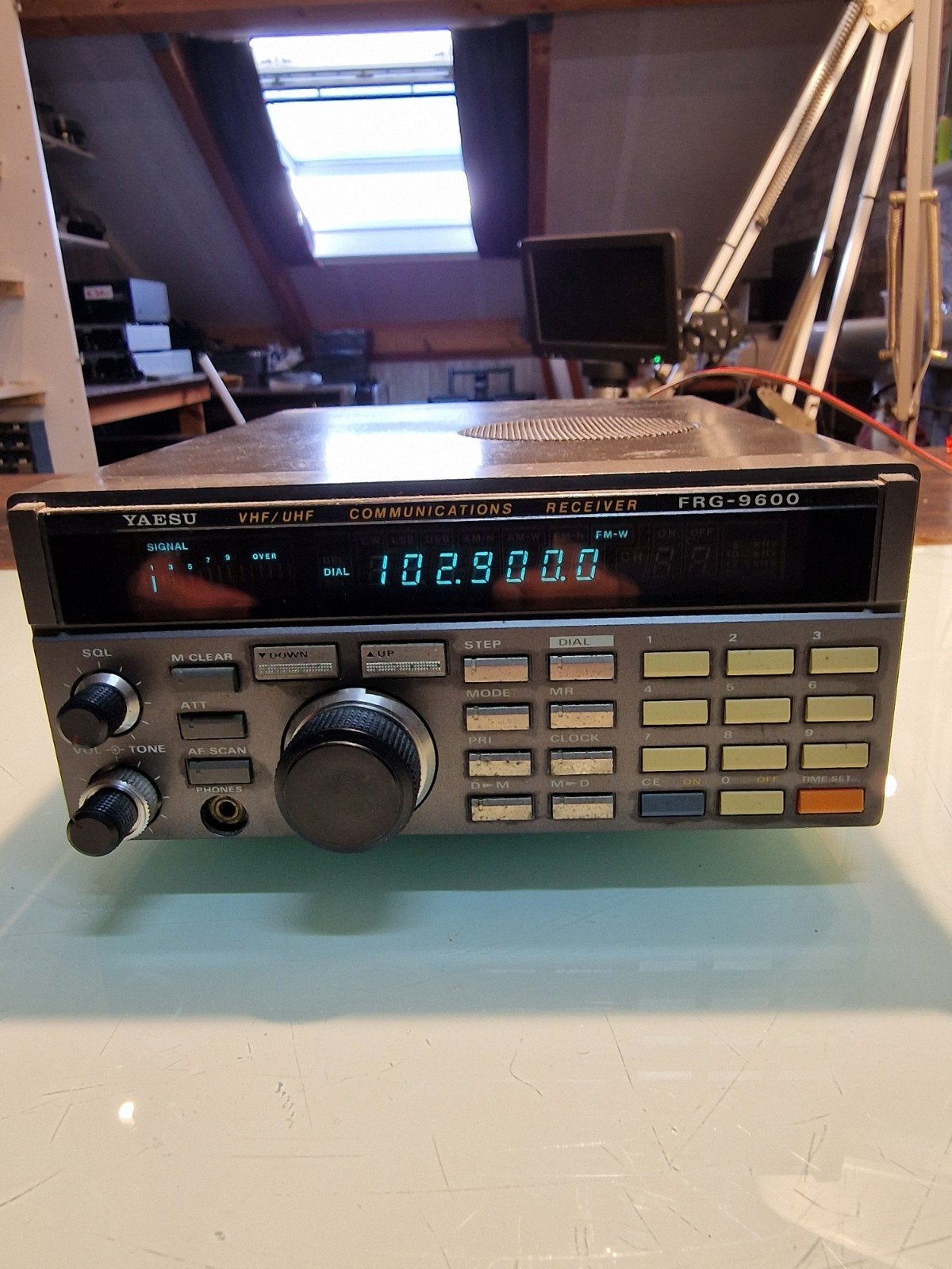 ONTVANGER: Yaesu FRG-9600 VHF/UHF Communicatie Ontvanger, Telecommunicatie, Ophalen of Verzenden, Gebruikt