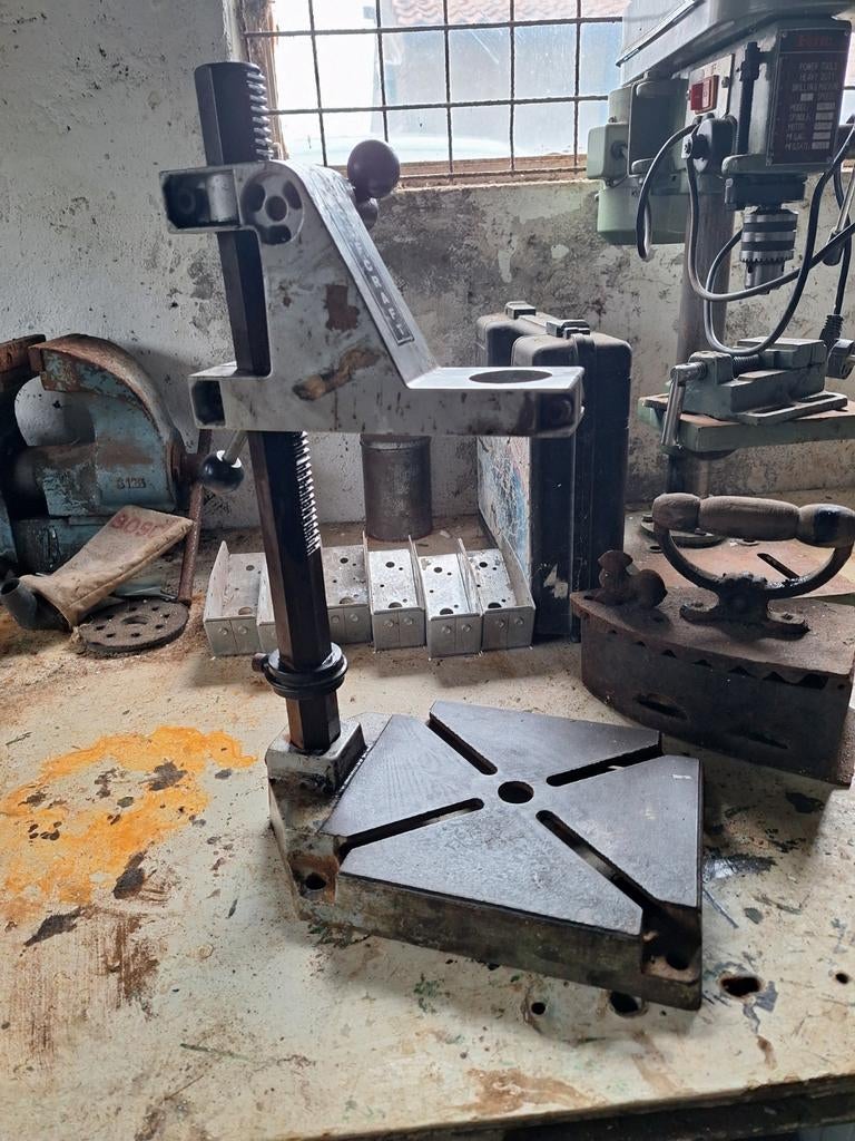 Wolfcraft Boorstandaard - Vintage en Robuust, Ophalen, Gebruikt, Overige typen