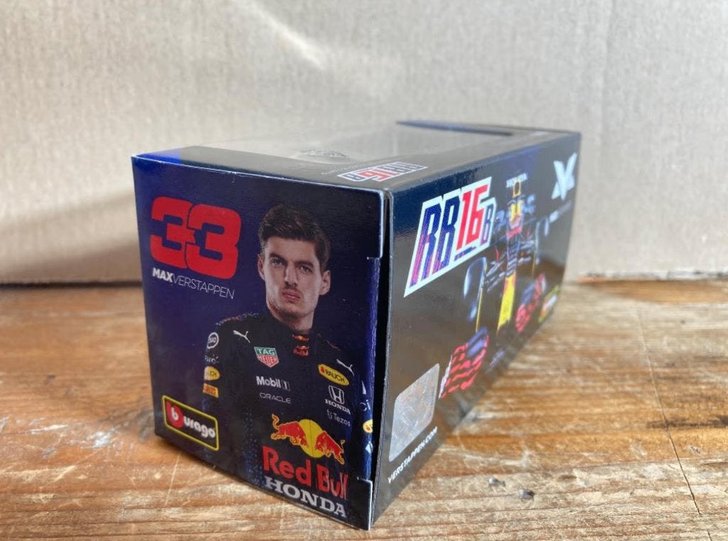 Max Verstappen 1:43 Burago 2021 Red Bull Racing RB16B, Ophalen of Verzenden, Nieuw, Formule 1