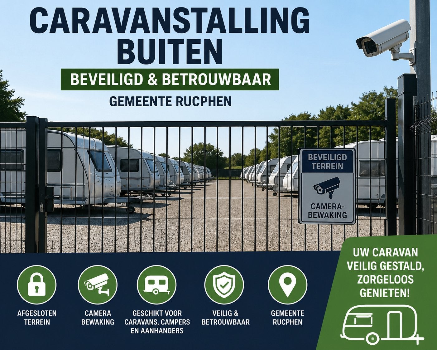 Caravanstalling, camper, boot, aanhangwagen stalling Rucphen