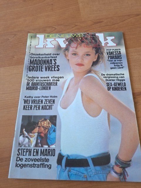Kwik 1988 Vanessa Paradis Prinses Diana Madonna Don Johnson, Verzamelen, Ophalen of Verzenden, 1980 tot heden, Buitenland, Tijdschrift