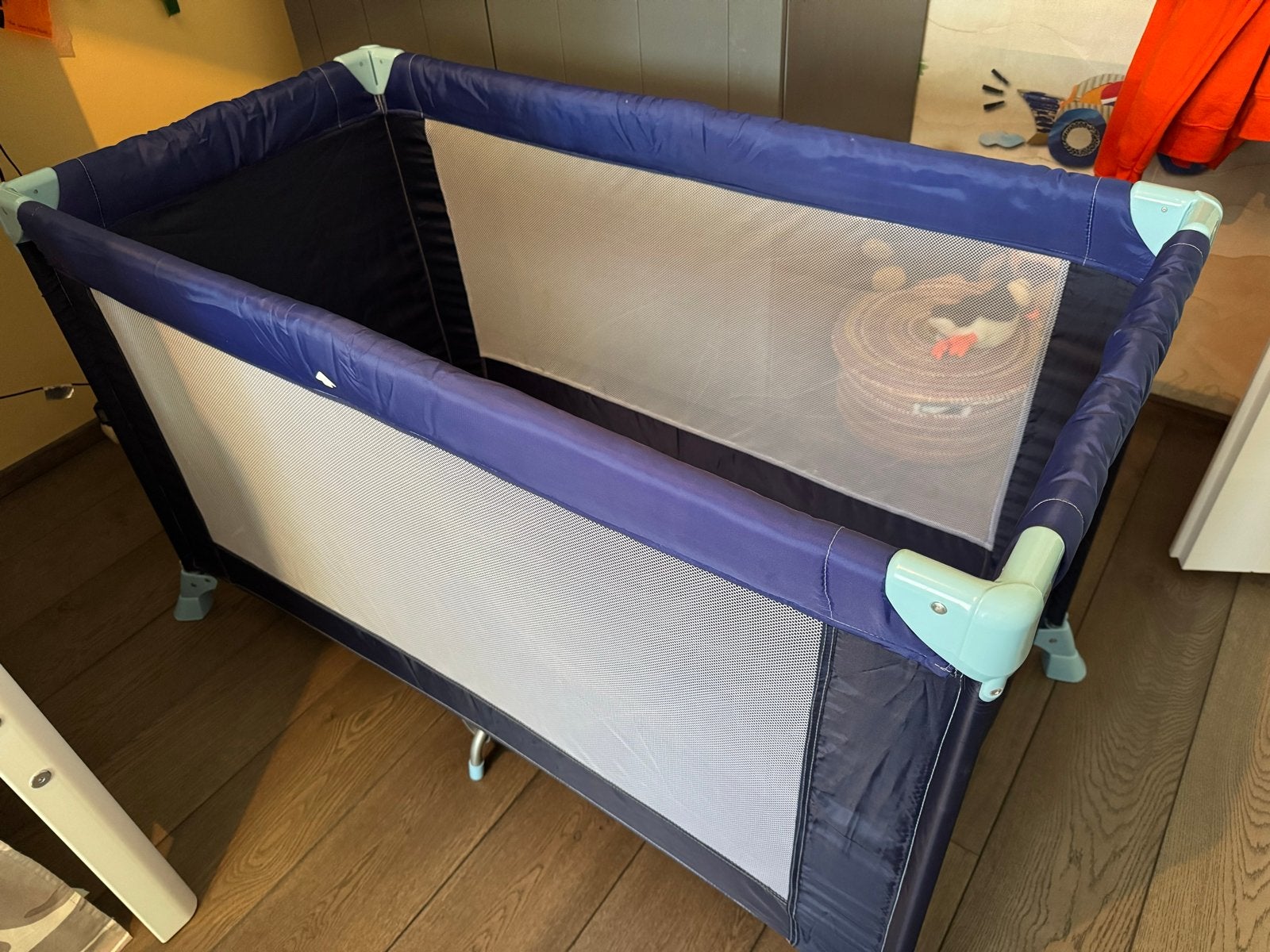 Babiidéal Reisbedje met matras - Zo goed als nieuw, Ophalen, Zo goed als nieuw, Reisbedje