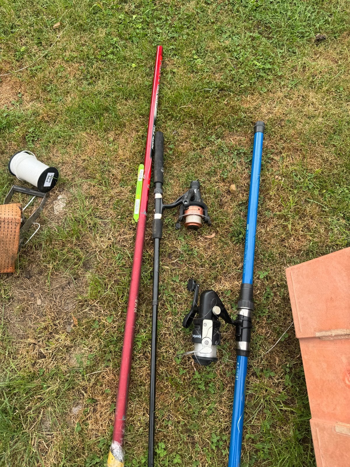 Complete visuitrusting: hengels, molens en accessoires, Watersport en Boten, Hengelsport | Algemeen, Gebruikt, Complete hengel