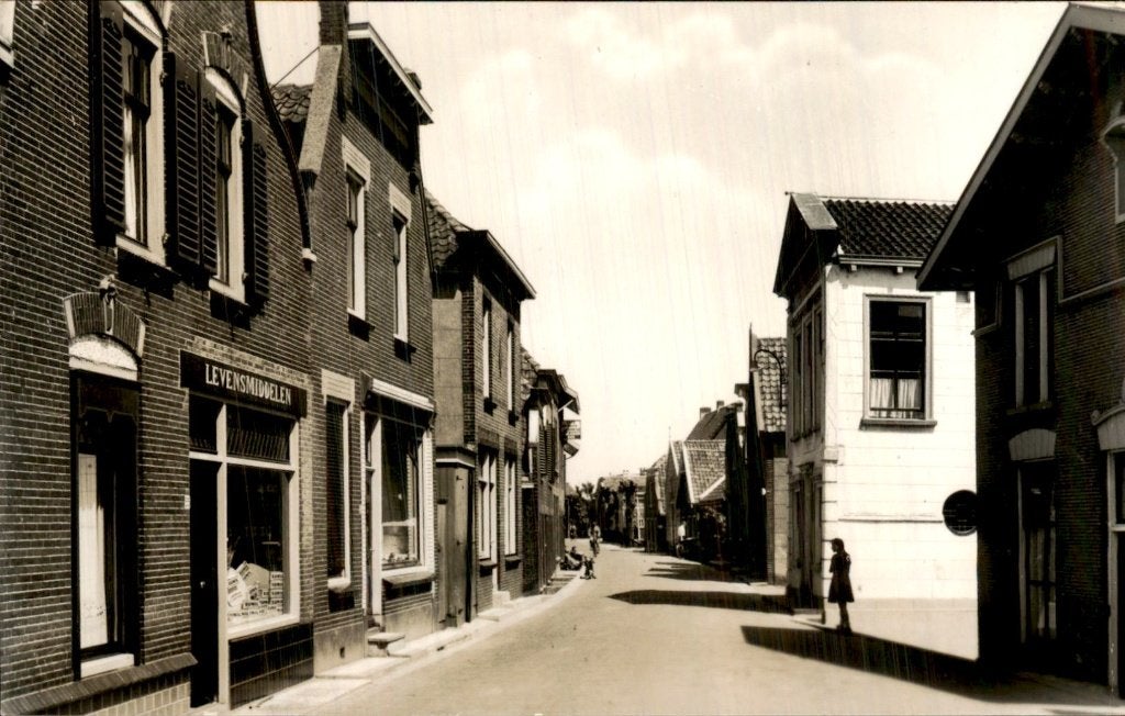 Gouderak - Dorpsgezicht - Levensmiddelen, Verzamelen, Ophalen of Verzenden, 1940 tot 1960, Ongelopen, Zuid-Holland